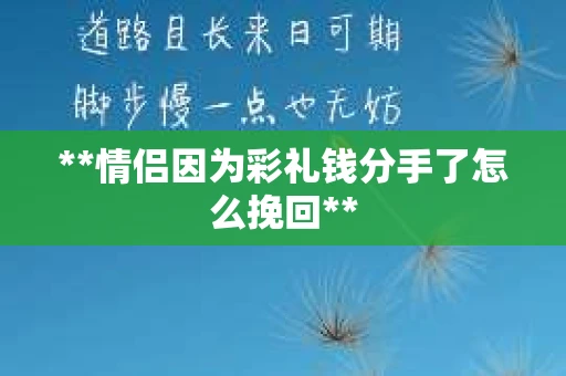 **情侣因为彩礼钱分手了怎么挽回**