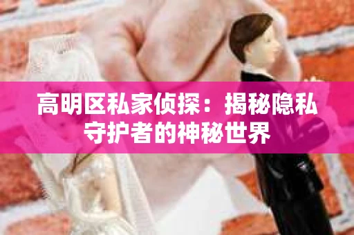 高明区私家侦探：揭秘隐私守护者的神秘世界