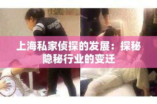 上海私家侦探的发展：探秘隐秘行业的变迁