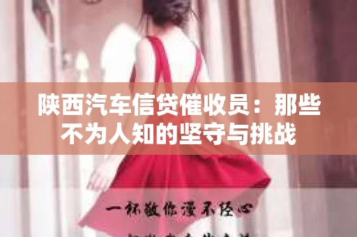 陕西汽车信贷催收员：那些不为人知的坚守与挑战