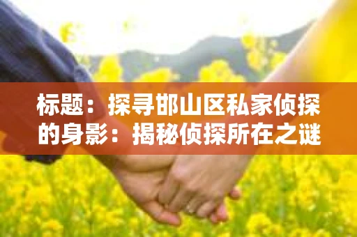 标题：探寻邯山区私家侦探的身影：揭秘侦探所在之谜