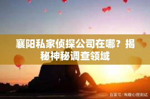 襄阳私家侦探公司在哪？揭秘神秘调查领域