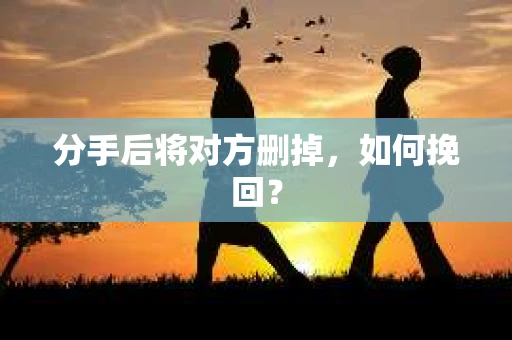分手后将对方删掉，如何挽回？