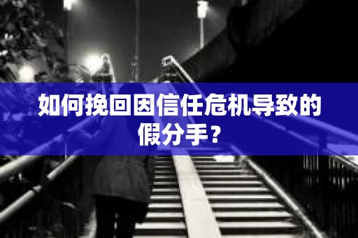 如何挽回因信任危机导致的假分手? 如何挽回因信任危机导致的假分手?
