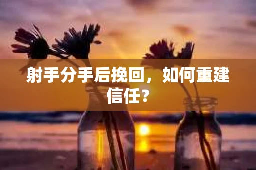 射手分手后挽回,如何重建信任? 射手分手后挽回,如何重建信任?