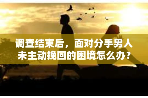 调查结束后，面对分手男人未主动挽回的困境怎么办？