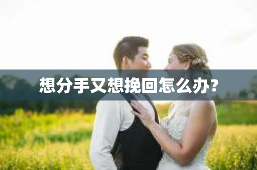 想分手又想挽回怎么办？