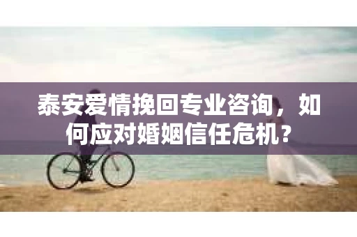 泰安爱情挽回专业咨询，如何应对婚姻信任危机？